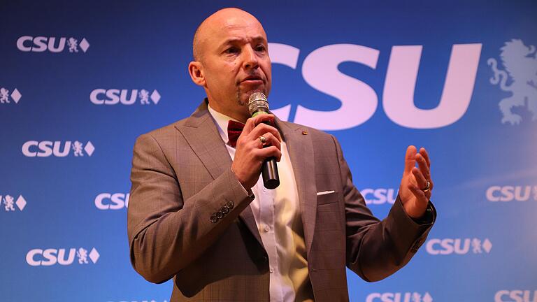 Alexander Hoffmann bei einer CSU-Veranstaltung im Februar in Lohr. Alexander Hoffmann bei einer CSU-Veranstaltung im Februar in Lohr.