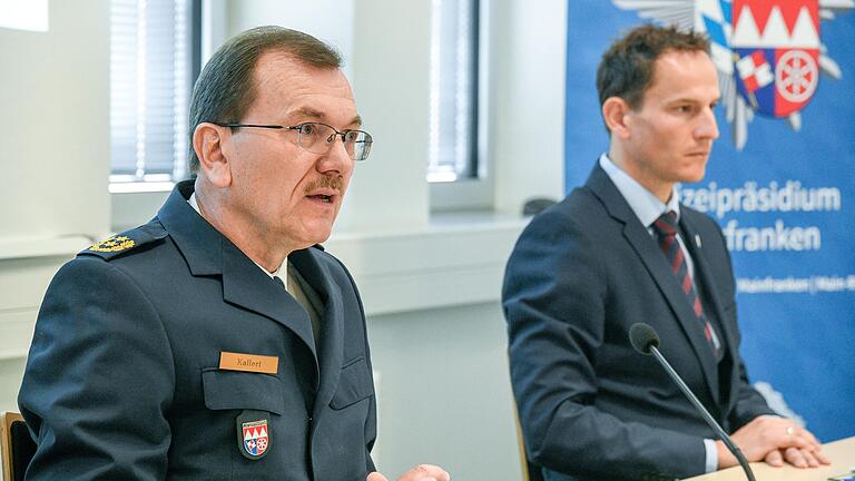 Die Kriminalitäts-Bilanz 2019 in Unterfranken stellten Polizeipräsident Gerhard Kallert und Kriminaldirektor Holger Baumbach in der Polizeiinspektion Würzburg-Stadt vor.