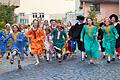 Szene aus dem Volksschauspiel 'Die Schutzfrau von Münnerstadt', als die Schweden die Stadt im 17. Jahrhundert überfielen. Das Stück mit 200 Darstellerinnen und Darstellern wird 2023 am 27. August sowie 3. und 10. September aufgeführt.