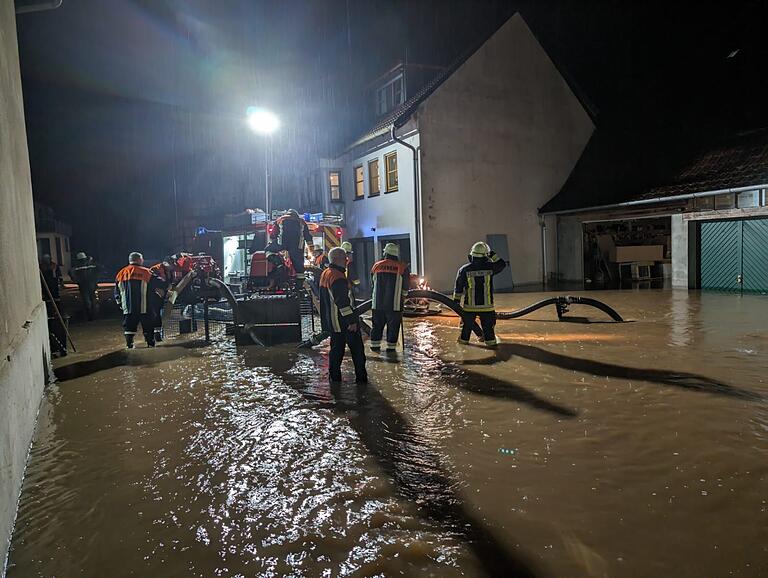 Dieses Anwesen in Hohnhausen war stark von den Wassermassen betroffen. Dieses Anwesen in Hohnhausen war stark von den Wassermassen betroffen.