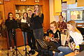 Bei der Premiere von 'Kultur meets Shopping' trat auch die Schulband des Friedrich-List-Gymnasiums auf.