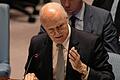 UN holds urgent talks as air strikes pound Syria's Aleppo       -  Ihm bleiben nur Appelle: Der UN-Sonderbeauftragte Staffan de Mistura vor dem Sicherheitsrat der Vereinten Nationen.