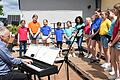 Die Kinderchöre standen am Sonntagnachmittag im Mittelpunkt. Den Anfang machte der Kinderchor des GV Wombach unter Leitung von Michael Albert.