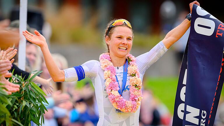 Maja Betz vom SC Ostheim (im Bild) verteidigte ihren Titel bei der deutschen Triathlon-Meisterschaft über die Langdistanz in Glücksburg.