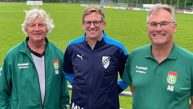 Sie haben die Kooperation ihrer Vereine ausgearbeitet (von links): Helmar Scheuring (VfR Stadt Bischofsheim), Michael Weinig (SKG Gersfeld) und Axel Braun (VfR Stadt Bischofsheim).