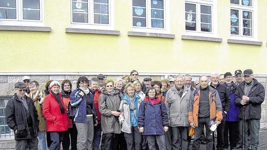 Die bisher größte Gruppe in der Werberger Stube: 46 Wanderer der VSG Schlüchtern besuchten das Heimatmuseum in Kothen.