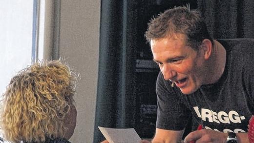 Publikumsnah: Michl Müller in  Bad Bocklet.