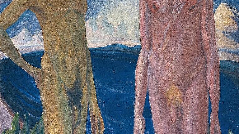 Erich Heckel, Zwei Männer, 1919, Sammlung Gerlinger Foto: Buchheim Museum