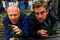 Sebastian Bezzel (rechts) und Simon Schwarz in &bdquo;Dampfnudelblues&ldquo;
