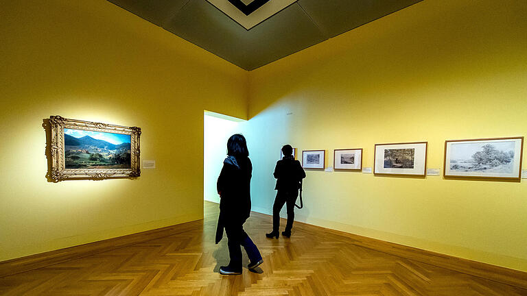 Ausstellungsrundgang       -  Impressionen vom Rundgang zur Ausstellung Johann Willhelm Schirmer im Museum Georg-Schäfer