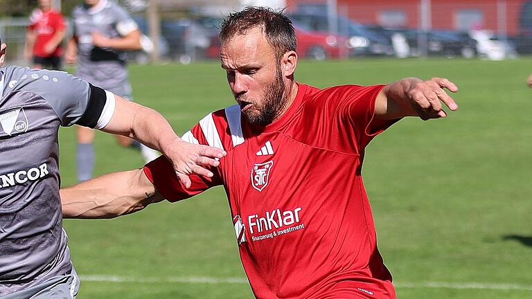 Thorsten Schlereth (Archivbild von September) vom SC Trossenfurt-Tretzendorf steht in der Kreisliga Schweinfurt 2 aktuell bei 20 Treffern.