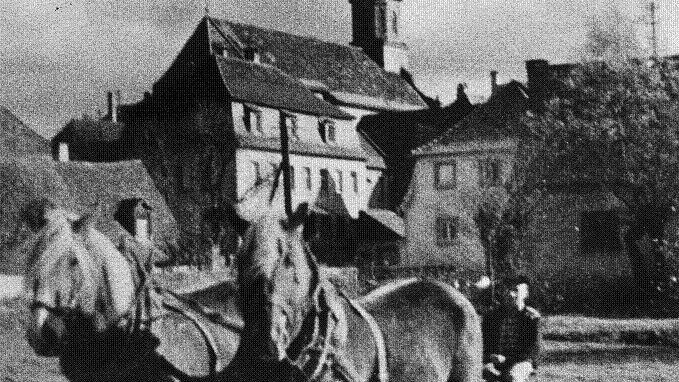 Erinnerung an das alte Lengfeld, Entstehungsjahr unbekannt, stand unter diesem Foto vom Dezember 1977.