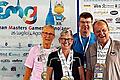 Schnelle Schwimmer: (v. li.) Dietlind Weise (TG Kitzingen), Petra Nickel, Wolfgang Nickel, Rüdiger Sebastian (SV Würzburg 05)