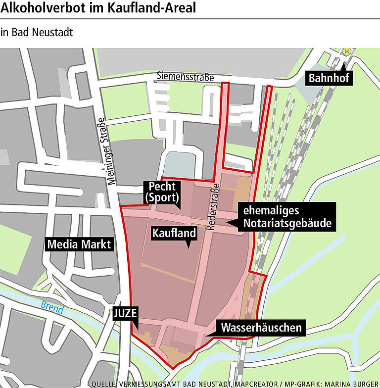 Immer wieder Probleme und Ordnungsstörungen: Wie ist die Lage rund ums Kaufland-Areal in Bad Neustadt?