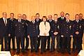 Ehrungen bei der Feuerwehr Oberleichtersbach für 40 Jahre Zugehörigkeit: Stellvertretende Landrätin Brigitte Meyerdierks (Mitte), Bürgermeister Dieter Muth (von links) und Kreisbrandrat Benno Metz gratulierten Walter Muth, Karl Ziegler, Roland Rom...       -  Ehrungen bei der Feuerwehr Oberleichtersbach für 40 Jahre Zugehörigkeit: Stellvertretende Landrätin Brigitte Meyerdierks (Mitte), Bürgermeister Dieter Muth (von links) und Kreisbrandrat Benno Metz gratulierten Walter Muth, Karl Ziegler, Roland Romeis, Harald Romeis, Georg Müller, Günter Muth, Peter Fuchs, Manfred Weller, Manfred Fischer und Karlheinz Manger. Foto: Karina Kirchner