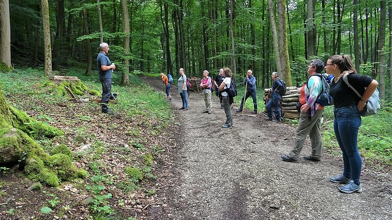 Ein Foto von der Exkursion mit Ranger Joachim Walter. Ein Foto von der Exkursion mit Ranger Joachim Walter.