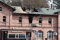 Der Bahnhof Jossa nach dem Brand von der Bahnsteigseite aus gesehen.  Foto: Brigitte Betz       -  Der Bahnhof Jossa nach dem Brand von der Bahnsteigseite aus gesehen.  Foto: Brigitte Betz