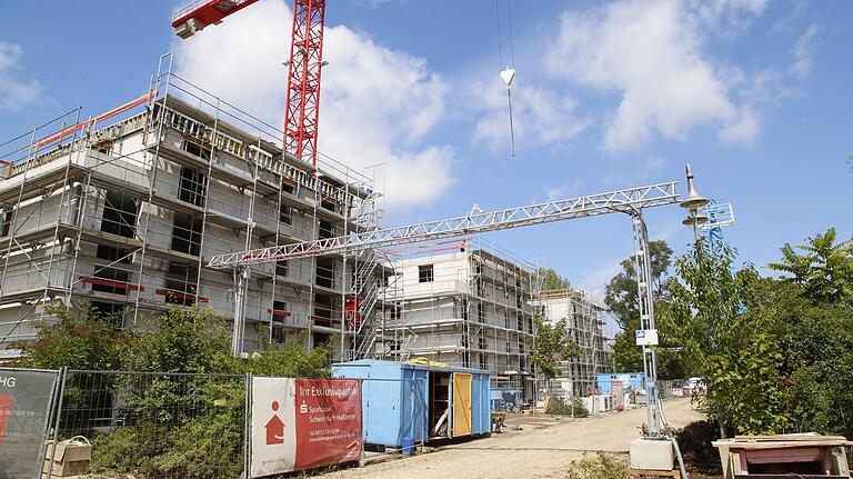 Die Punkthäuser in Bellevue werden derzeit gebaut.