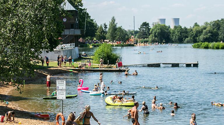 Der Baggersee in Schweinfurt. Der Baggersee in Schweinfurt.