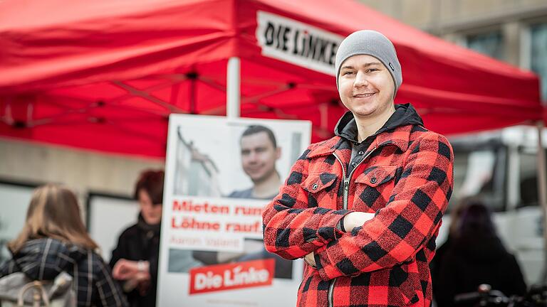 Der Direktkandidaten der Linken heißt Aaron Valent.