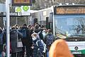 Ein Teil der Landkreisbusse soll nach Auffassung der Grünen nicht mehr bis in die Würzburger Innenstadt zum Busbahnhof (Foto) fahren, sondern die Fahrgäste zu anderen Umsteigepunkten bringen.