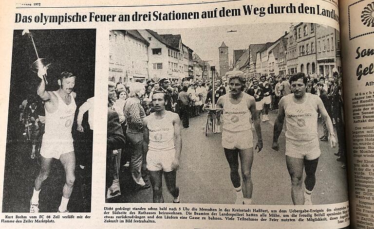 Über den Weg des Olympischen Feuers durch den Landkreis Haßberge wurde damals natürlich auch in der Zeitung berichtet. Über den Weg des Olympischen Feuers durch den Landkreis Haßberge wurde damals natürlich auch in der Zeitung berichtet.