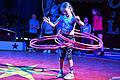 Der Auftritt von Leonie mit ihren Hula-Hoop-Reifen war schon richtig  professionell.