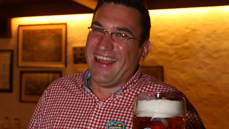 Festbierprobe zur 69. Laurenzi-Messe in der Brauerei Martinsbräu, Marktheidenfeld. Der neue Braumeister, Stefan Mützel.