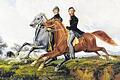 Das Gemälde zeigt nicht die Wirklichkeit: Franz Krüger malte 1851 ein galoppierendes Pferd mit vier gestreckten Beinen.