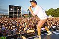 Mehr als 9000 Besucherinnen und Besucher sollen laut Veranstalter das Konzert von Mark Forster am Sonntagabend auf dem Festplatz in Bad Neustadt gesehen haben.