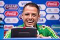 Chicharito       -  Mexikos Rekordtorschütze Javier 'Chicharito' Hernandez hat Vertrauen in sich und seine Teamkollegen. Foto: Marius Becker