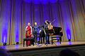 Kissinger Sommer: Kammerkonzert       -  Julia Fischer, Yulianna Avdeeva und Daniel Müller-Schott (v. l.) bei ihrem Kammerkonzert im Bad Kissinger Rossini-Saal.