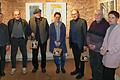 Marktheidenfelds dritte Bürgermeisterin Susanne Rinno (rechts) eröffnete die Ausstellung 'Nähe aus Distanz' der Frankfurter Kunstegesellschaft im Franck-Haus. Anwesend waren auch einige der ausstellenden Künstler (von links): Yuriy Ivashkevich, Norbert Komorowski, Martin Konietschke, Ingrid Sonntag-Ramirez Ponce, Claus Delvaux und Nicolas Vassiliev.