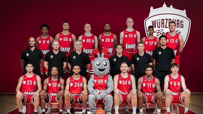 Das Team der Würzburg Baskets in der Saison 2022/2023.