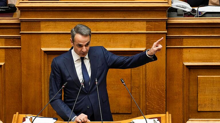 Kyriakos Mitsotakis       -  Soll Nordmazedonien wieder &bdquo;Republik Mazedonien&rdquo; heißen? Der griechische Ministerpräsident Kyriakos Mitsotakis warnt vor diesem Schritt (Archivbild).