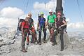 Die Gruppe des Alpenvereins auf dem Gipfel. Foto: Melanie Zoll-Albert       -  Die Gruppe des Alpenvereins auf dem Gipfel. Foto: Melanie Zoll-Albert