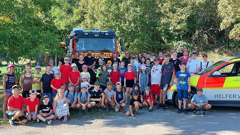 Viel Spaß hatten die Ferienpasskinder bei der Järkendorfer Feuerwehr.