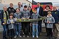 Im Bild von links: Vorständin Julia Burkard, Johann Werner, Jugendleiter Fußball Dieter Werner, Laurens Burkard, Weltmeisternationaltrainer U17 Christian Wück, Ben Seifert, Vorständin Sandra Östreicher, Finn Lutz, Bürgermeister Jens Machnow, Vorständin Karoline Reichert, Anton Werner, Ehrenvorstand Wolfgang Wenzel. Verhindert waren: Fußball-Abteilungsleiter Ralf Götz und Benjamin Lange sowie Fußballtrainer Aktive Florian Hetzel.