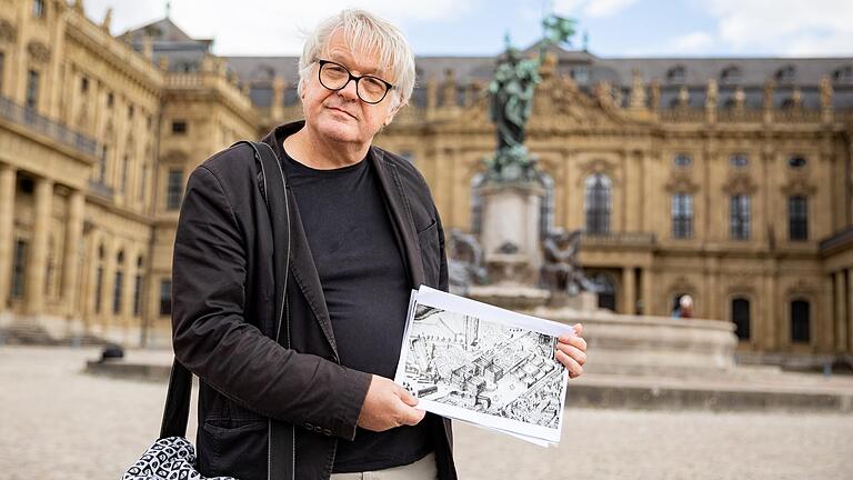 Michael Ehlers schafft mit seiner Vision eines neuen Residenzplatzes einen Diskurs in der Würzburger Bevölkerung. Michael Ehlers schafft mit seiner Vision eines neuen Residenzplatzes einen Diskurs in der Würzburger Bevölkerung. 