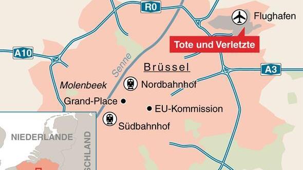 Zahlreiche Tote bei Explosionen in Brüssel