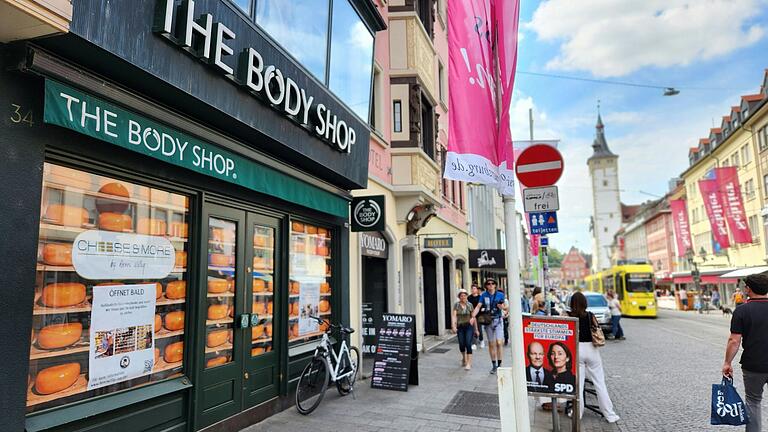 The Body Shop hat seine Filiale in der Würzburger Domstraße geschlossen. Nachfolger wird die Käse-Kette 'Cheese&More' The Body Shop hat seine Filiale in der Würzburger Domstraße geschlossen. Nachfolger wird die Käse-Kette 'Cheese&More'