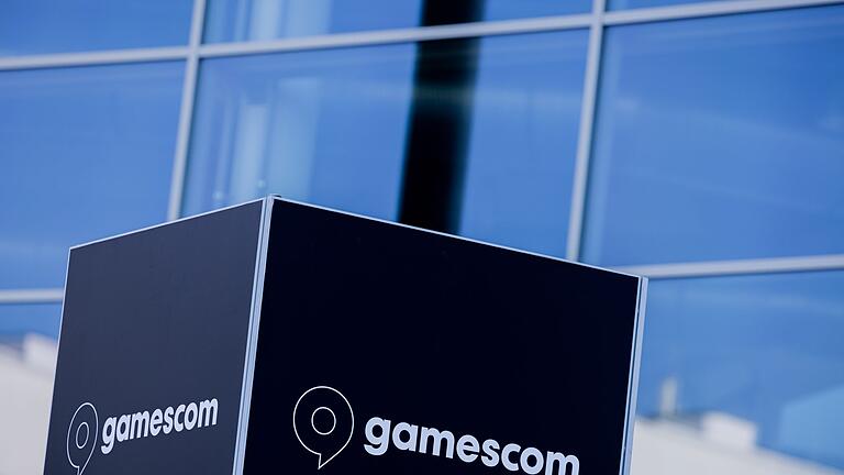 Gamescom-Logo - Das Logo der Gamescom steht an einem Eingang der Kölner Messe. Gamescom-Logo - Das Logo der Gamescom steht an einem Eingang der Kölner Messe.