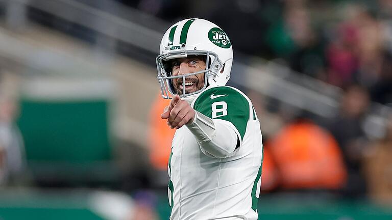 New York Jets - Buffalo Bills       -  Hatte einen unfassbaren Touchdown-Pass für die Jets: Quarterback Aaron Rodgers.