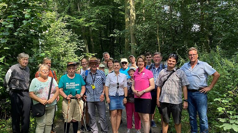 Zwischenstopp im Schwebheimer Wald mit dem CSU-Ortsverband Grafenrheinfeld.