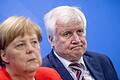 Wohngipfel im Kanzleramt       -  Angela Merkel, Horst Seehofer: Der CSU-Chef hat beim bayerischen Wahlvolk schlechtere Popularitätswerte als die CDU-Chefin.