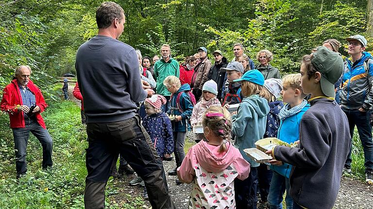 Martin Stula erzählt viele interessante Geschichten rund um Klimawandel und Waldumbau.