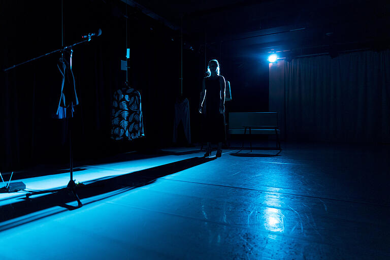 Choreograf Thomas K. Kopp und künstlerische Assistentin Katharina Lehmann nutzen ein ganzes Arsenal an Werkzeugen aus dem Theaterbereich. Choreograf Thomas K. Kopp und künstlerische Assistentin Katharina Lehmann nutzen ein ganzes Arsenal an Werkzeugen aus dem Theaterbereich.
