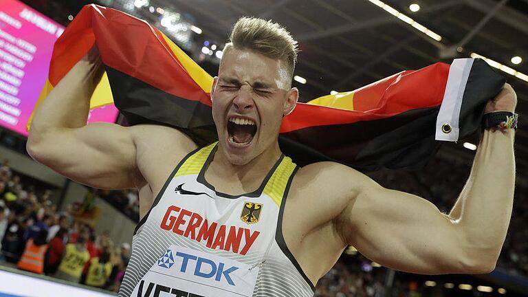 Champion       -  Johannes Vetter wurde Weltmeister im Speerwerfen.