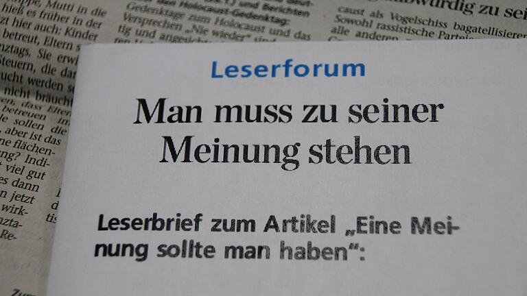 Leserforum: Gedenken ist Pflicht