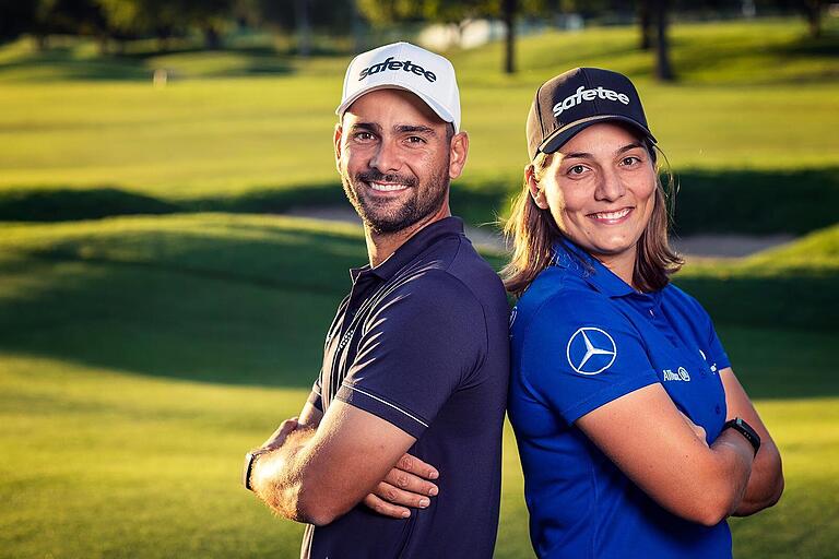 Safetee technologies hat die deutschen Golfprofi-Geschwister Karolin und Moritz Lampert als Werbepartner gewinnen können.